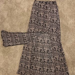 Tribal Print Long Skirt